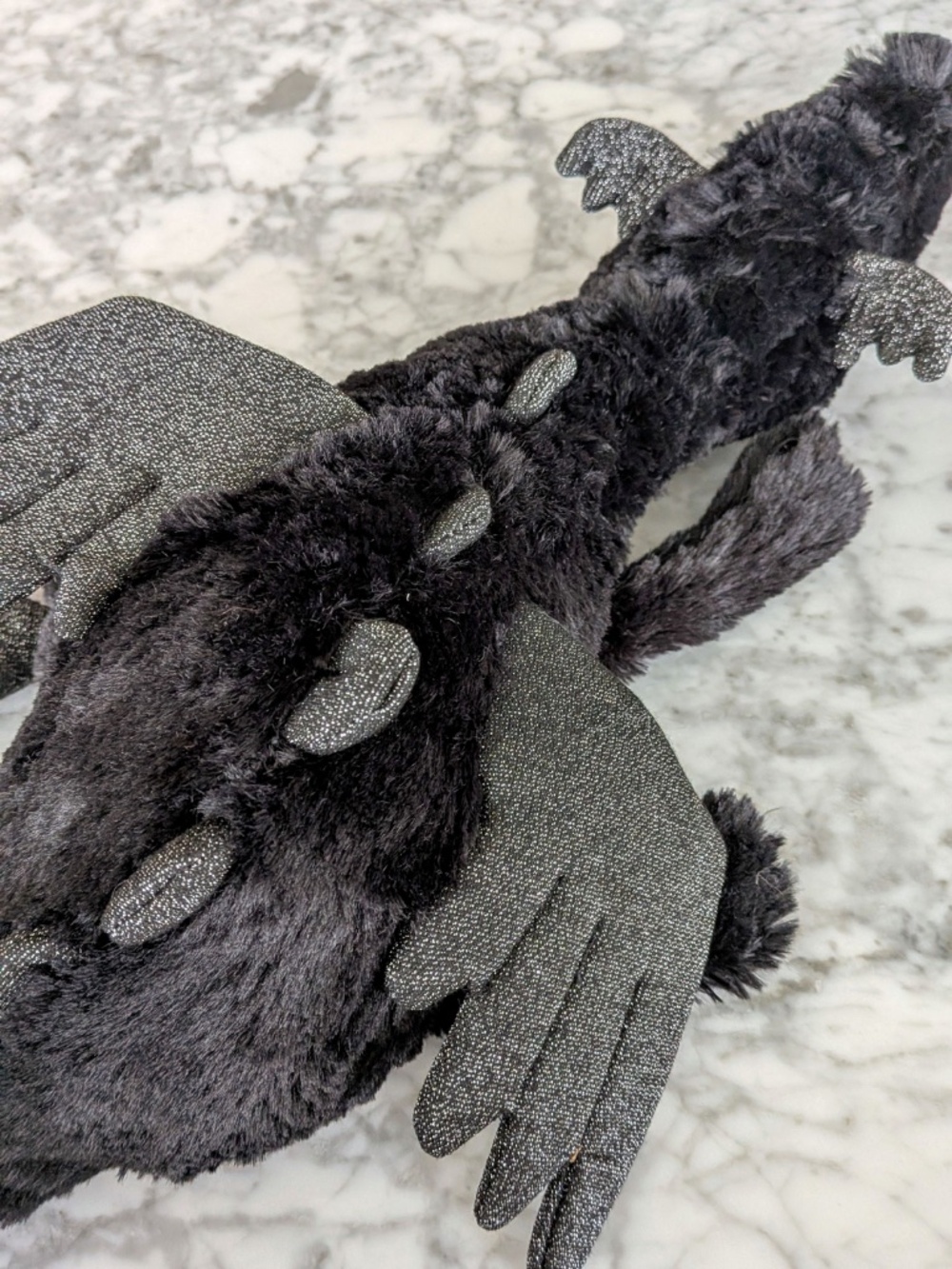 Jellycat Black Plush Dragon Stuffed Animal - Picture 4 of 8